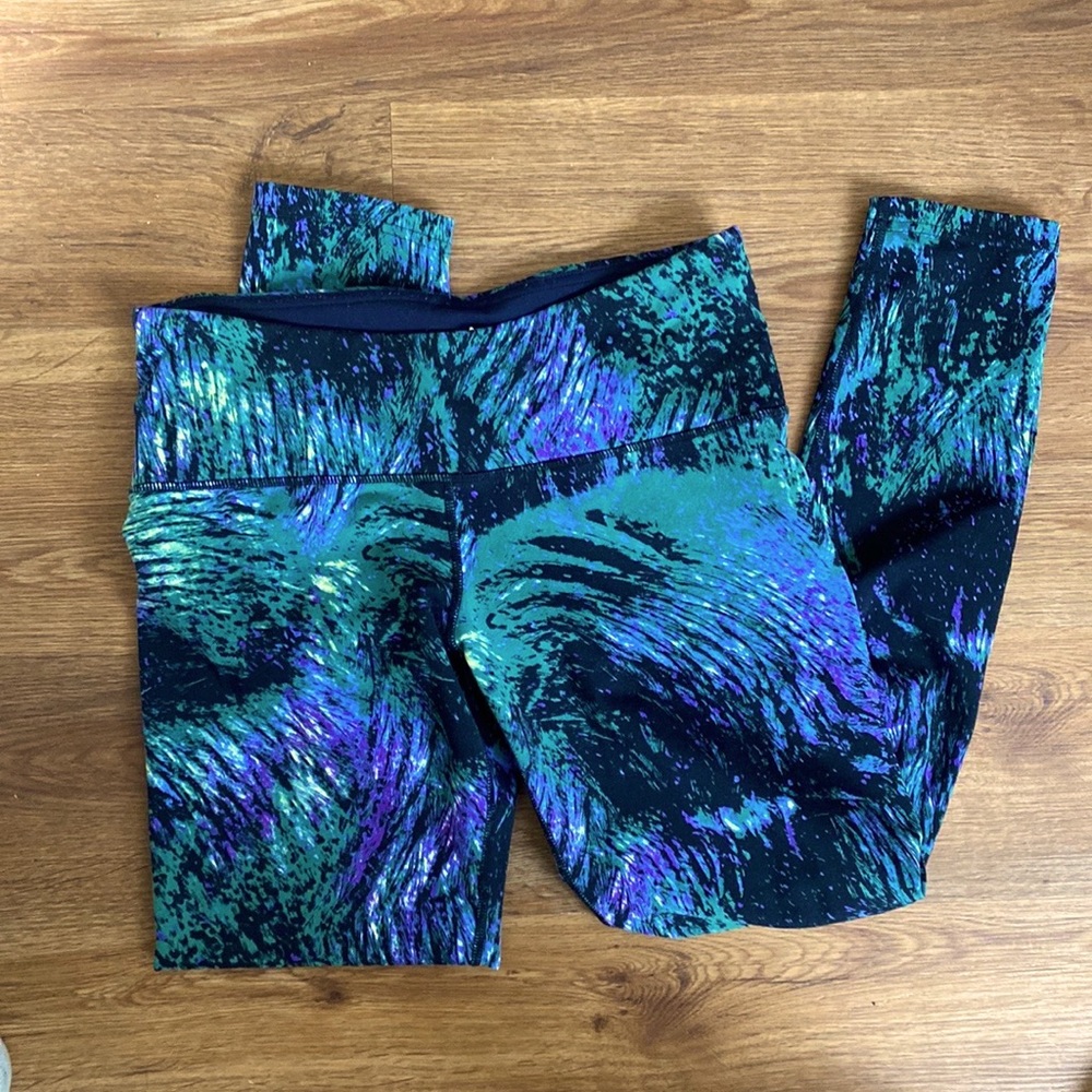 Tuff Athletics Leggings Peacock size S